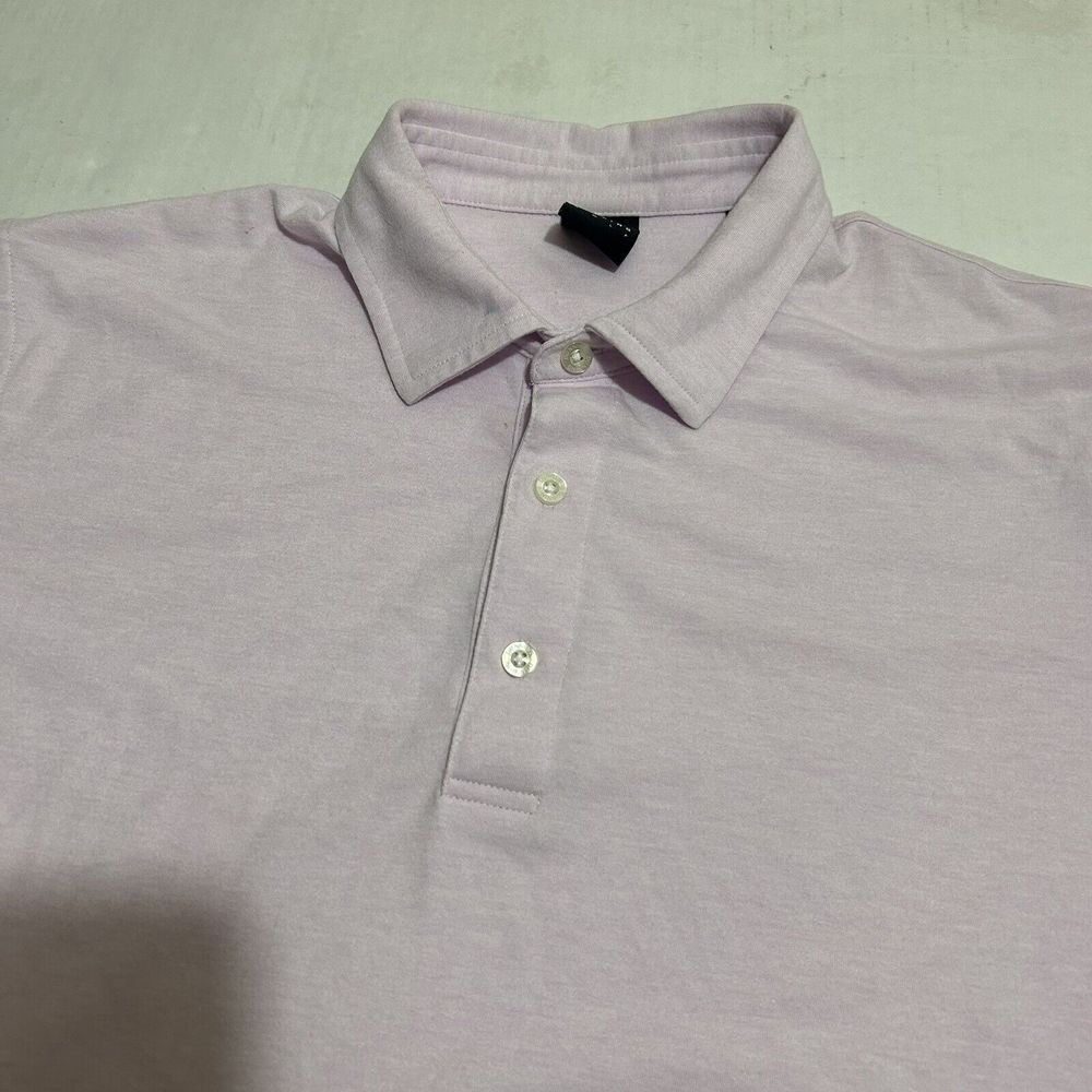Dunning Golf Mens Polo Pink Large Short Sleeve‎ Polo